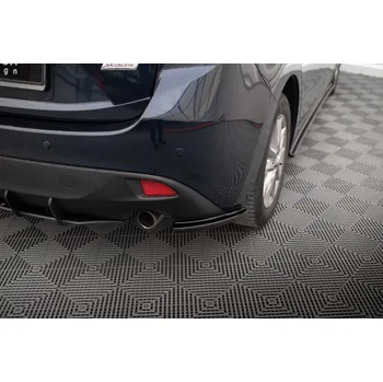 Auto-moto Maxton Design boční difuzory pod zadní nárazník pro Mazda 3 Mk3, černý lesklý plast ABS