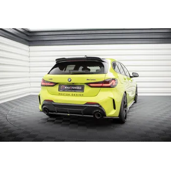 Tuning Maxton Design boční difuzory pod zadní nárazník v.7 pro BMW řada 1 F40, černý lesklý plast ABS, M-Pack / M135i