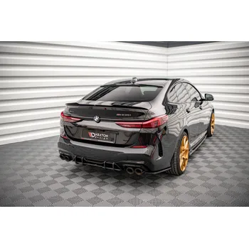 Autodíl Maxton Design "Street Pro" difuzor zadního nárazníku pro BMW řada 2 Gran Coupe F44 (2019-)/M235i, plast ABS bez povrchové úpravy, s červenou linkou