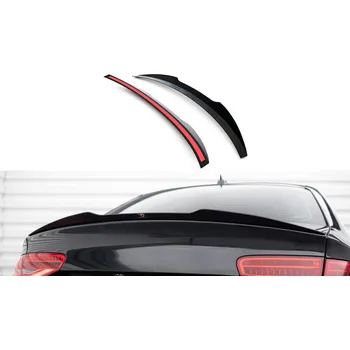Auto-moto Maxton Design prodloužení spoileru pro Audi S4 B8, černý lesklý plast ABS
