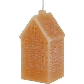 Svíčka Oranžová dekorativní svíčka ve tvaru domku House M