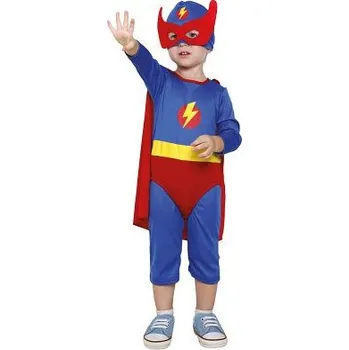 Karnevalový kostým ALBI Kostým dětský Superhrdina s maskou vel. 4-6 let