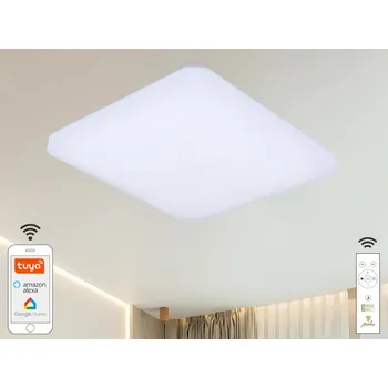 NEDES LED stropní lampa OPAL s dálkovým ovladačem + Wifi 48W - LC902S/S