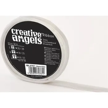 Stuha Saténová stuha, stříbrná, 12 mm x 32 m, IBL2761