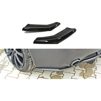 Tuning Maxton Design boční difuzory pod zadní nárazník pro Aston Martin V8 Vantage, černý lesklý plast ABS