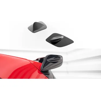 Tuning Maxton Design boční nástavce střešního spoileru pro Mercedes třída A W176/AMG, černý lesklý plast ABS