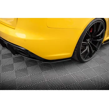 PC tuning Maxton Design "Street Pro" boční difuzory pod zadní nárazník pro Audi RS4 B8, plast ABS bez povrchové úpravy