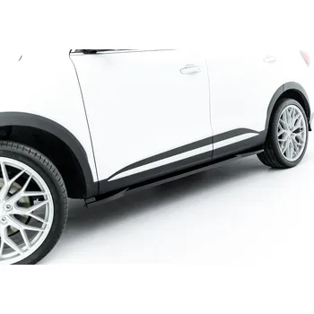 PC tuning Maxton Design difuzory pod boční prahy pro MG HS Mk1 Facelift, černý lesklý plast ABS