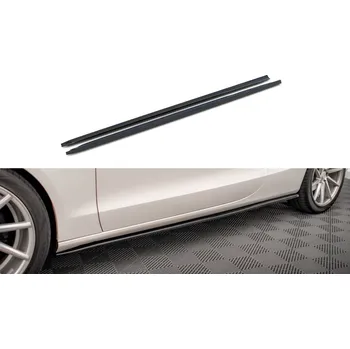 PC tuning Maxton Design difuzory pod boční prahy ver.2 pro Audi A5 8T, černý lesklý plast ABS, Coupe, vč. S-Line
