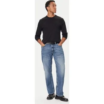 Pánské tričko Calvin Klein S dlouhým rukávem LV04LD227G Černá Regular Fit XS