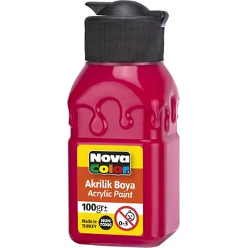 Výtvarná barva barva akrylová 100g červená NC-2011