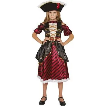 Karnevalový kostým ALBI Kostým dětský Pirátka s kloboukem vel. 3-4 roky