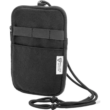 Sportovní taška CanvaFon taška přes rameno z recyklovaného plátna na telefon - černá - AP800129-10