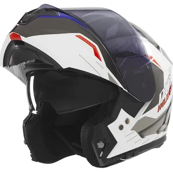 Helma na motorku přilba N968 Ultra, NOX (bílá,šedá) 2025 Velikost: 2XL