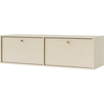 Televizní stolek TOKYO 4 b | TV stolek RTV 302 | 120,6 cm | béžová/zlatá