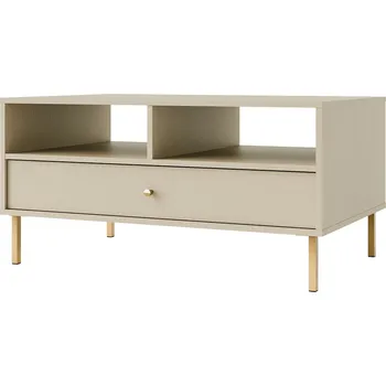 Konferenční stolek TOKYO 2 b | konferenční stolek 201 | 100,2x65 cm | béžová/zlatá