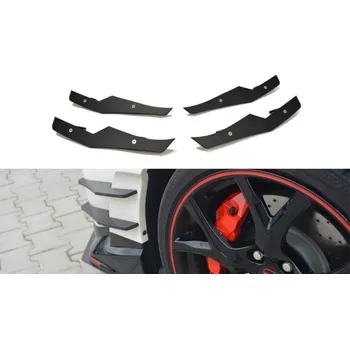 Nárazník Maxton Design přítlačná křidélka nárazníku pro Honda Civic Mk9 Type-S/R, plast ABS bez povrchové úpravy