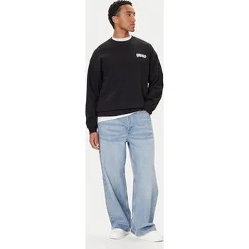 Pánská mikina HUGO Mikina Nyrocrew 50549778 Černá Loose Fit M