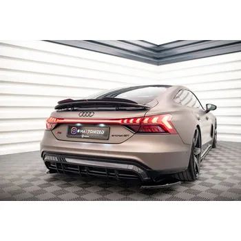 Tuning Maxton Design prodloužení spoileru pro Audi e-tron GT / RS GT Mk1, černý lesklý plast ABS