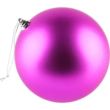 Velikonoční dekorace DECOLED Plastová koule, pr. 30 cm, růžová, matná