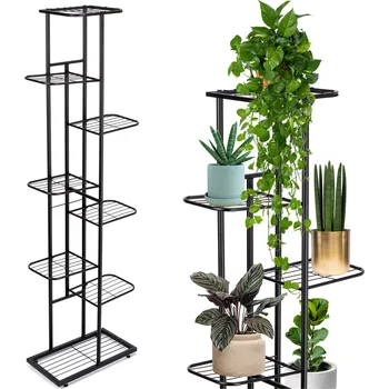 Stojan na květiny Stojan na květiny Nest 41 x 22 x 143 cm černý