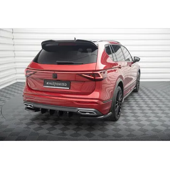 PC tuning Maxton Design vložka zadního nárazníku pro Seat Tarraco Mk1 FR, černý lesklý plast ABS