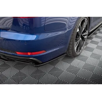 PC tuning Maxton Design boční difuzory pod zadní nárazník pro Audi A4 B9 Competition, černý lesklý plast ABS