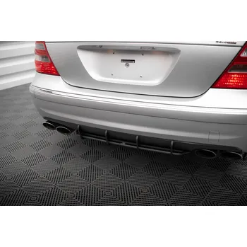 Nárazník Maxton Design "Street Pro" difuzor zadního nárazníku pro Mercedes třída E W211/55 AMG, plast ABS bez povrchové úpravy