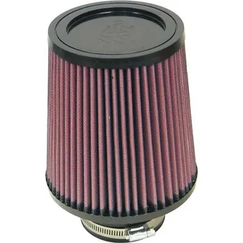 Filtr pro motocykl K&N univerzální kulatý zkosený filtr se vstupem 76 mm a výškou 165 mm, gumový vrchlík SLEVA 8%
