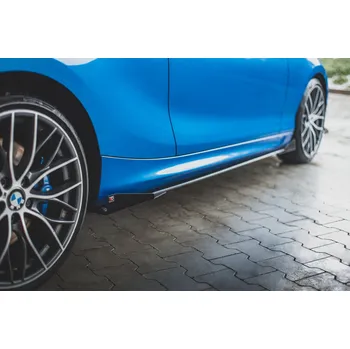 Tuning Maxton Design křidélka bočních difuzorů pro BMW řada 1 F20 M135I, černý lesklý plast ABS