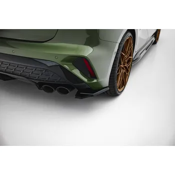 PC tuning Maxton Design boční difuzory pod zadní nárazník ver.1 pro Audi S3 8Y Facelift, černý lesklý plast ABS, Sportback