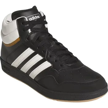 Pánská zimní obuv boty adidas Performance Hoops 4.0 Mid - Core Black/White/Brown Stripe 45 1/3