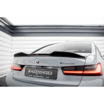 Tuning Maxton Design prodloužení spoileru 3d pro BMW řada 3 G20 Facelift M340i, G20 Facelift M-Pack, černý lesklý plast ABS