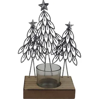 Vánoční svícen Dekorační svícen stromy K4432