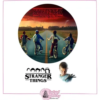Jedlá dekorace na dort STRANGER THINGS č.4 jedlý papír