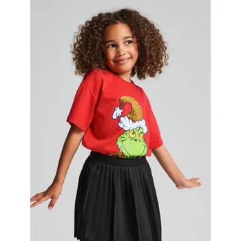 Sinsay - Bavlněná košilka s potiskem Grinch - červená - 543GP-33X - 543GP-33X-104