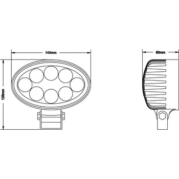 Svítilna Svítilna pracovní 8 LED 3W 143X125X60MM JGL JFW080