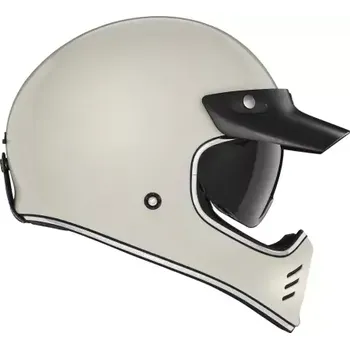 Helma na motorku BRUNOX přilba SEVENTY II, NOX PREMIUM (slonovinová bílá, vel. S)