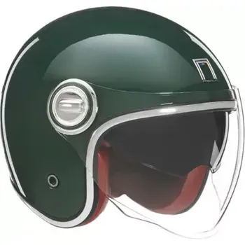 Helma na motorku BRUNOX přilba HERITAGE, NOX PREMIUM (Britská závodní zelená, vel. L) 2024