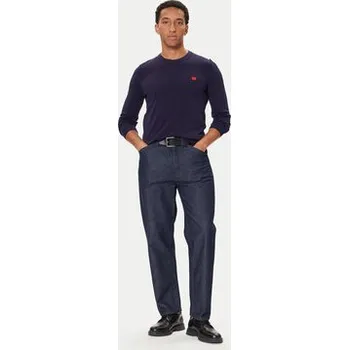 Pánský svetr HUGO Svetr San Cassius-C1 50475083 Tmavomodrá Regular Fit L