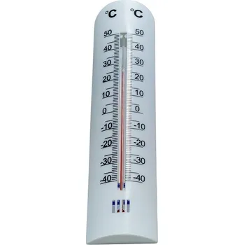 Domácí teploměr teploměr univ. 27,5cm, -40°C+50°C, bílý plast
