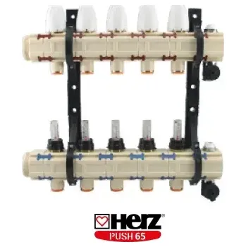rozdělovač topení Herz PUSH 65 rozdělovač/sběrač Sada: 2-okruhová