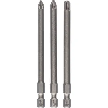 Bit BOSCH 3dílná sada šroubovacích bitů Extra-Hart PZ1; PZ2; PZ3; 89 mm 2607001761 free_store_pickup