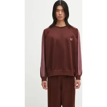 Dámská mikina Mikina Needles Track Crew Neck, L, hnědá, 88X