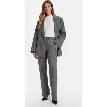 Dámské kalhoty ViCOLO Kalhoty z materiálu TF0232 Šedá Regular Fit S