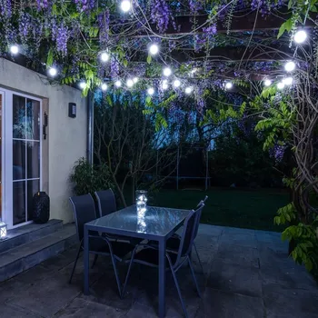 DECOLED Party osvětlení 5 m, 10 ledově bílých LED, IP67