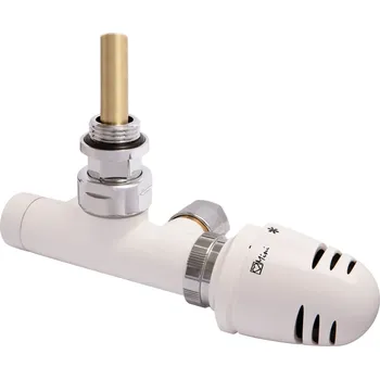 Ventil Herz Set pro jednobodové připojení těles - bílý / chrom Barva: chrom, Dimenze: Cu trubka - 15 x 1