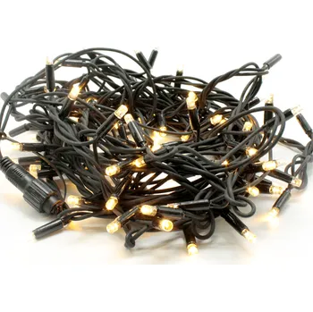 Venkovní osvětlení ACA Lighting LED vánoční světelný řetěz, 10m, teplá bílá, IP65, 100 LED