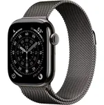 Apple Watch Series 11 GPS + Cellular 42mm Břidlicově šedý titan s přírodním milánským tahem