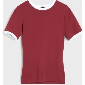 Sinsay - Bavlněné tričko - hnědá - 648EU-83J - 648EU-83J-L